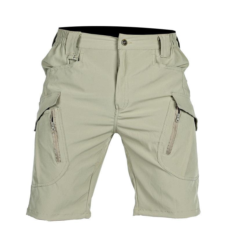 Men's Middle Pants Five-point Breathable Stretch Overalls IX9 Quick-drying Tactical Shorts - Hipster Collections