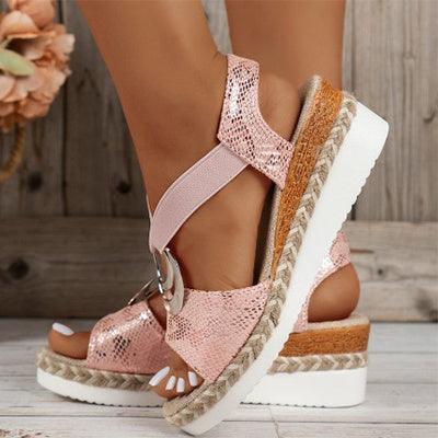 Serpentine Wedges/Sandals - Hipster Collections