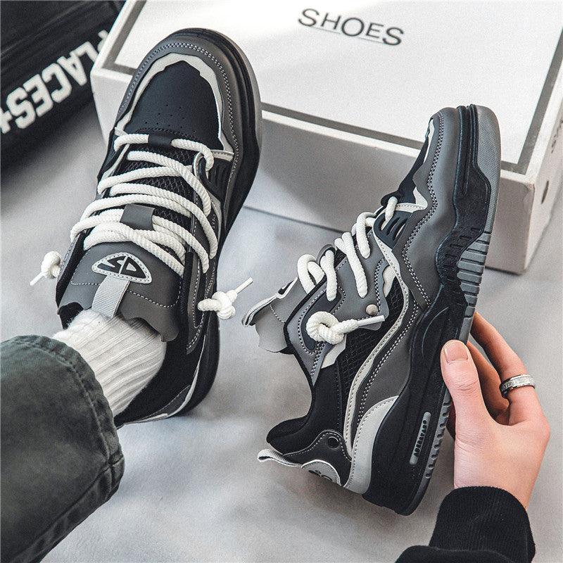 Retro Leisure Height Increasing Non-slip Design Bread Tide Men's Shoes - Hipster Collections