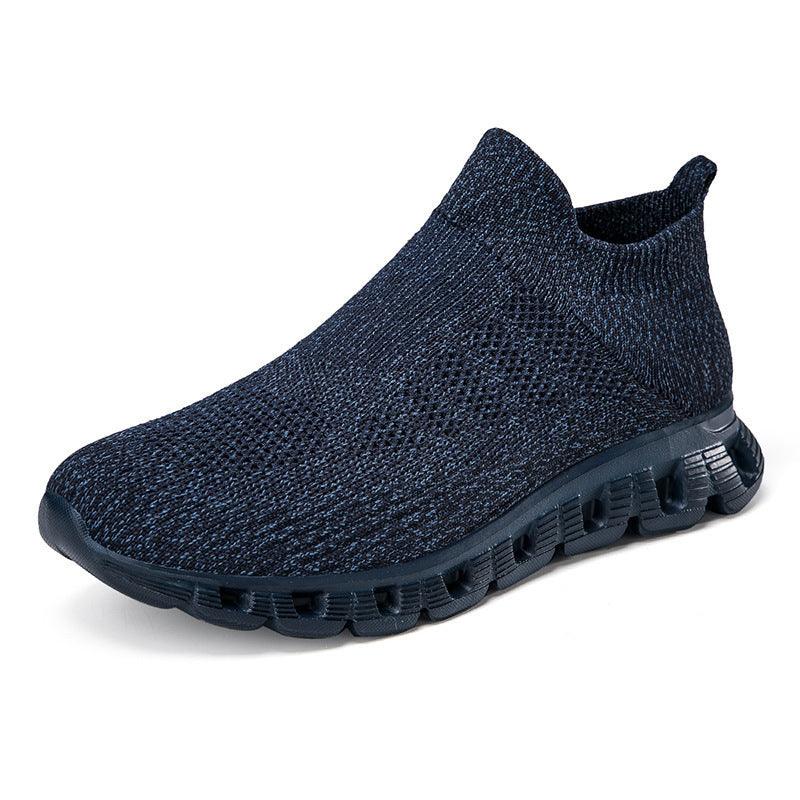 Casual Solid Color Flying Woven Sports Shoes Men Lightweight Breathable Mesh Shoes Summer Sneakers - Hipster Collections