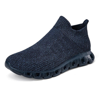 Casual Solid Color Flying Woven Sports Shoes Men Lightweight Breathable Mesh Shoes Summer Sneakers - Hipster Collections
