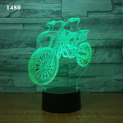 Motorcycle LED Desk Lamp - Hipster Collections