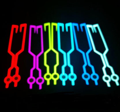 Motorcycle Helmet EL Cold Light Helmet Light Strip Night Signal Luminous Modified Strip Helmet Sticker - Hipster Collections