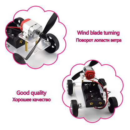 Wind Car Diy Electronic Kit Science Toys