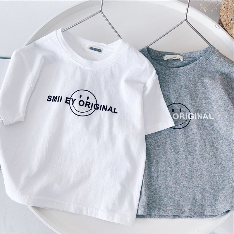 New Boys" T-shirt Summer Children"s Short Sleeve Baby Half Sleeve Top