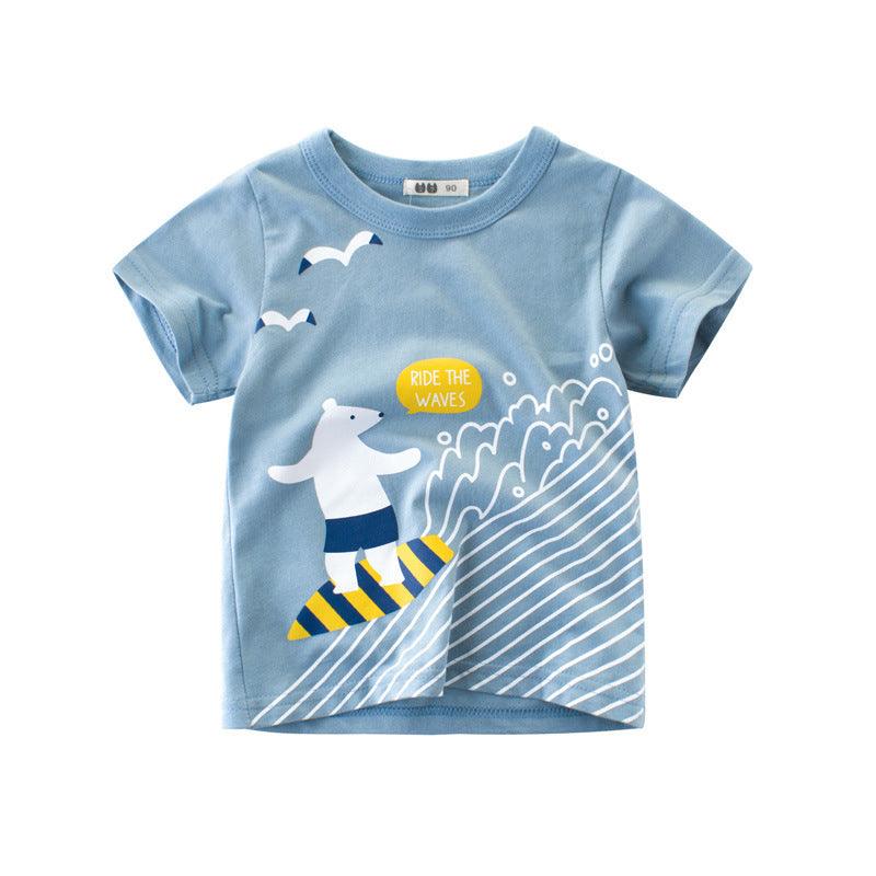 Children's short-sleeved t-shirts, baby clothes, boys - Hipster Collections