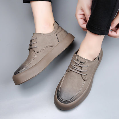 Breathable All-match Work Shoes Men's Leather Soft Bottom Casual Shoes