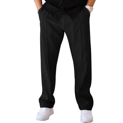 Men's Trousers Sports Casual Loose Straight Pants With Drawstring Design Clothing - Hipster Collections