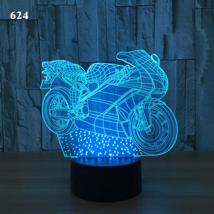 Motorcycle LED Desk Lamp - Hipster Collections