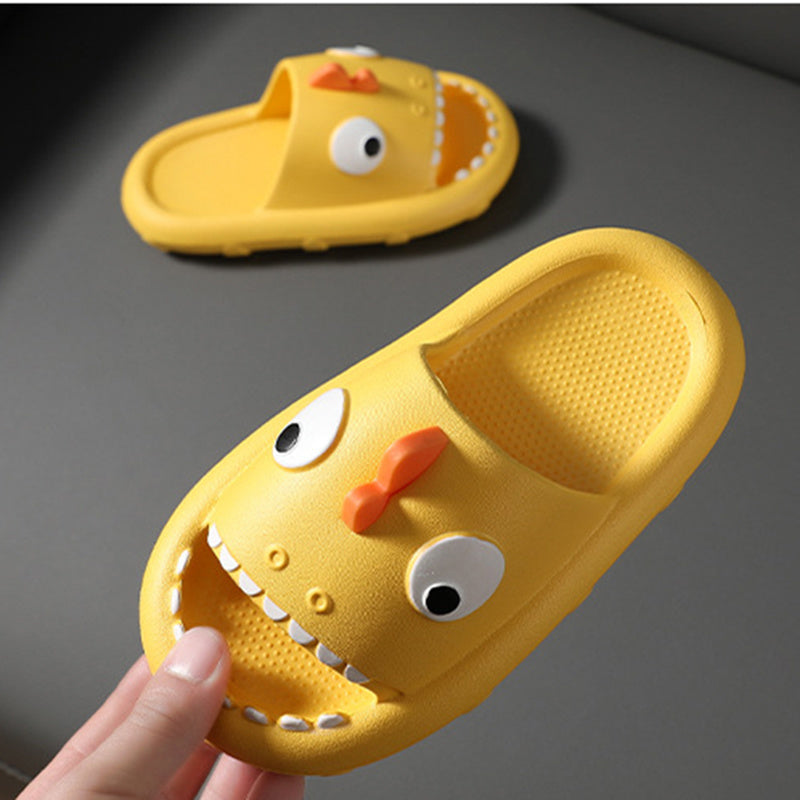 Unisex Shark Slippers For Kids Toddler Non Slip Children Shower Shoes