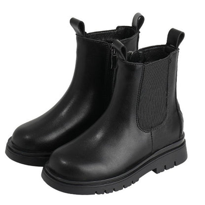 New Leather Little Girl Martin Boots - Hipster Collections