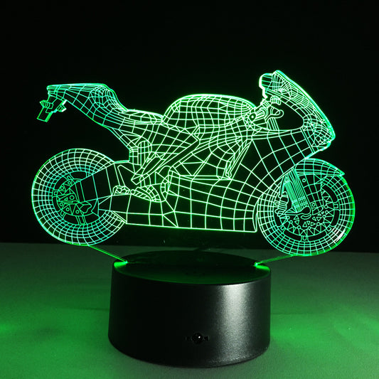 Motorcycle LED Desk Lamp