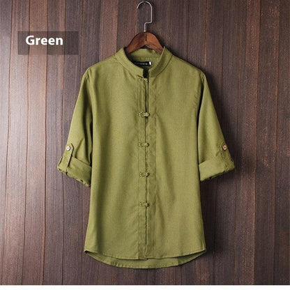 Men's Linen Vintage Plus Size Shirt - Hipster Collections