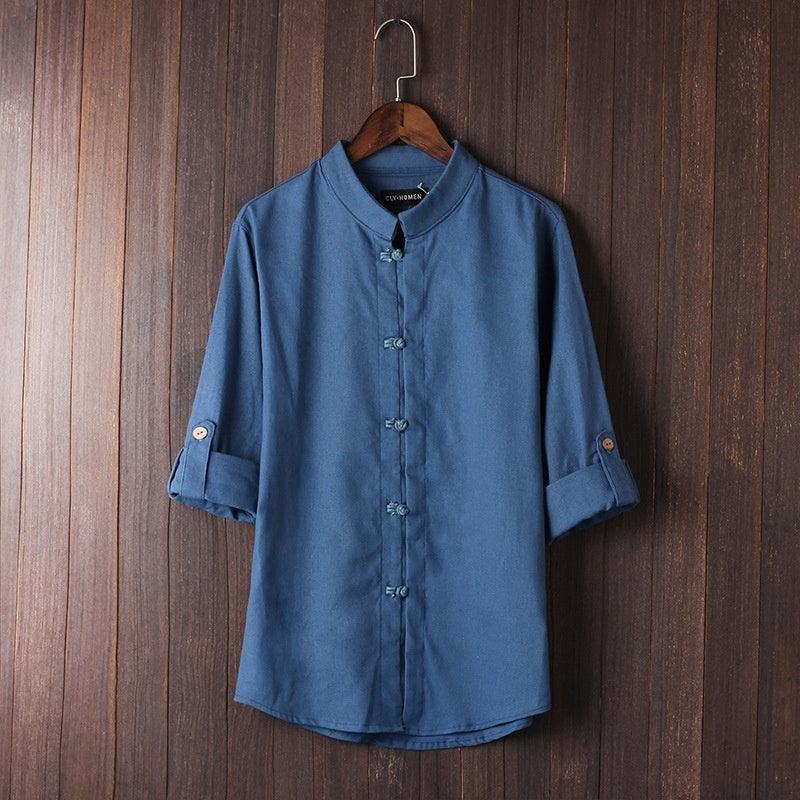 Men's Linen Vintage Plus Size Shirt - Hipster Collections