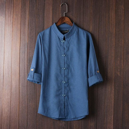 Men's Linen Vintage Plus Size Shirt - Hipster Collections