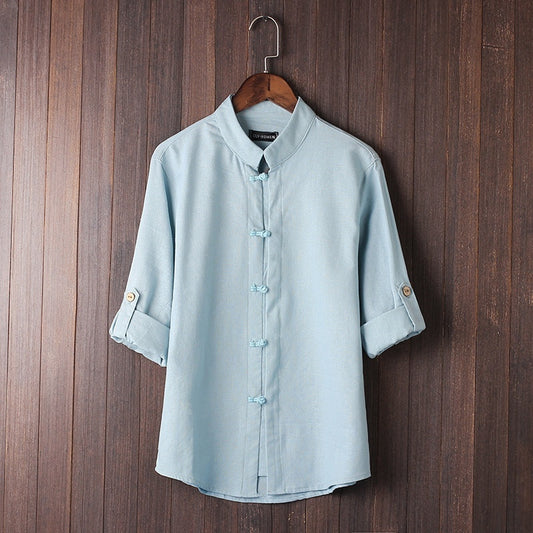 Men's Linen Vintage Plus Size Shirt - Hipster Collections