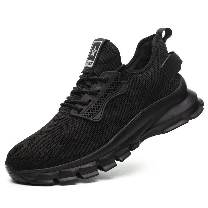 Camouflage Flying Woven Labor Protection Shoes With Steel Toe Caps - Hipster Collections