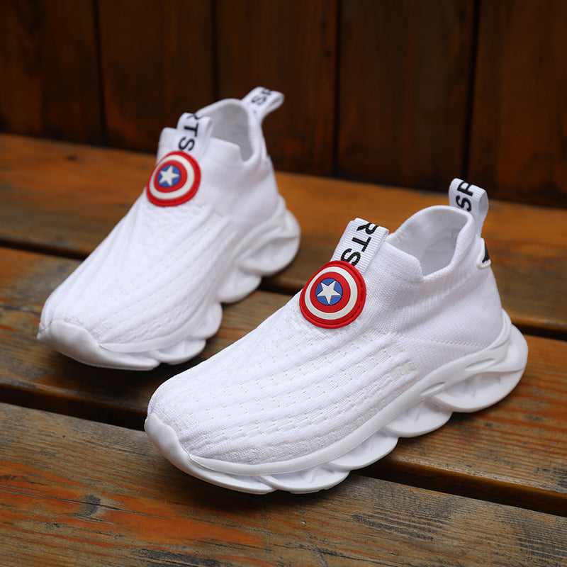 Children's Shoes Men's Knitted Shoes Small White Shoes