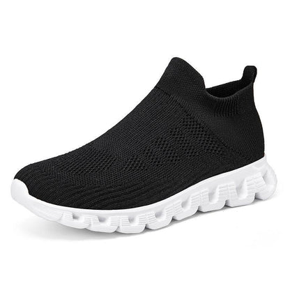 Casual Solid Color Flying Woven Sports Shoes Men Lightweight Breathable Mesh Shoes Summer Sneakers - Hipster Collections