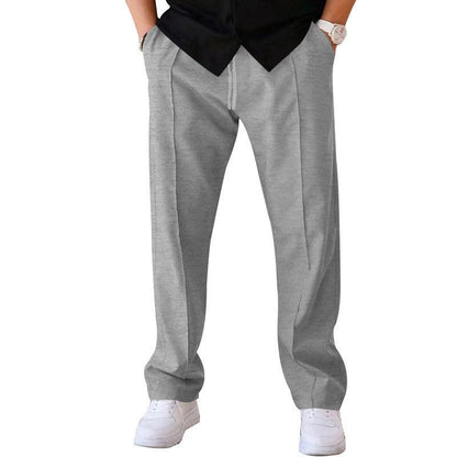 Men's Trousers Sports Casual Loose Straight Pants With Drawstring Design Clothing - Hipster Collections