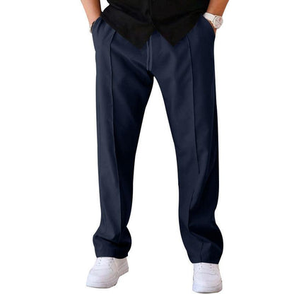 Men's Trousers Sports Casual Loose Straight Pants With Drawstring Design Clothing - Hipster Collections