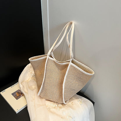 Handbag All-match One-shoulder Straw Woven - Hipster Collections