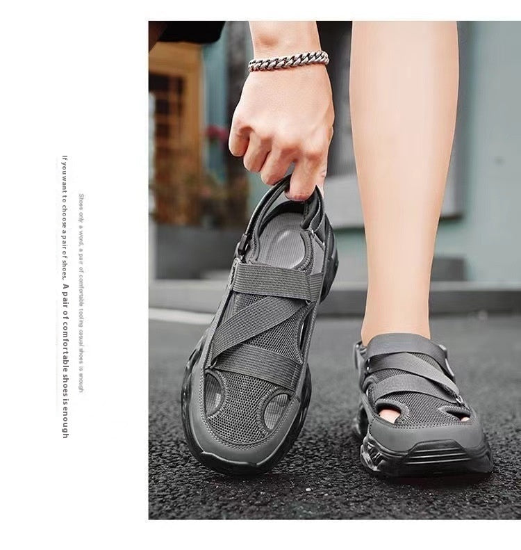 Men's Summer Platform Lightweight Non-slip Breathable Mesh Sandals