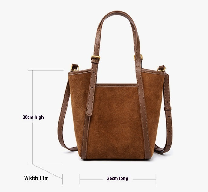 Women's Cowhide Casual Portable Messenger Bag - Hipster Collections