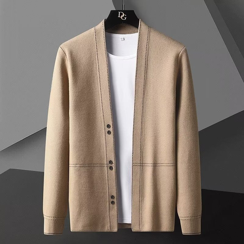 Spring And Autumn New Men's Knitted Cardigan Coat Thin - Hipster Collections