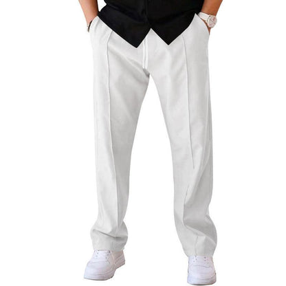 Men's Trousers Sports Casual Loose Straight Pants With Drawstring Design Clothing - Hipster Collections