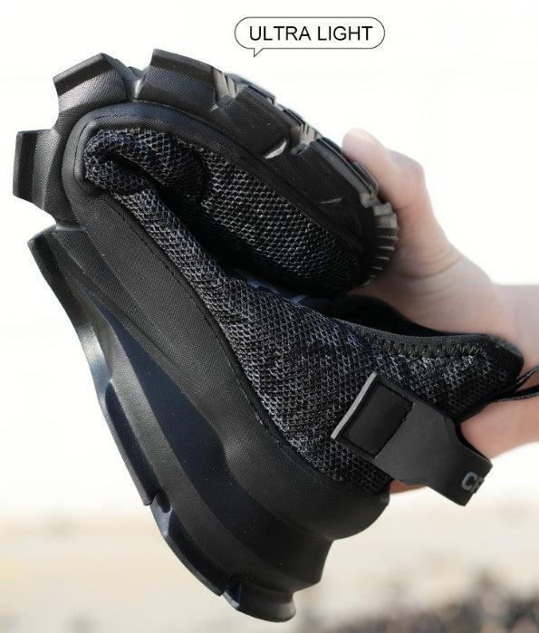 Camouflage Flying Woven Labor Protection Shoes With Steel Toe Caps - Hipster Collections