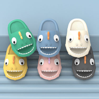 Unisex Shark Slippers For Kids Toddler Non Slip Children Shower Shoes