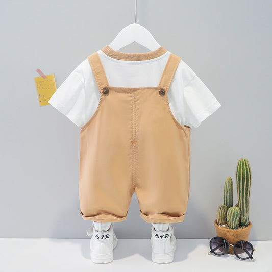 Baby Summer Cartoon Short-sleeved Overalls - Hipster Collections