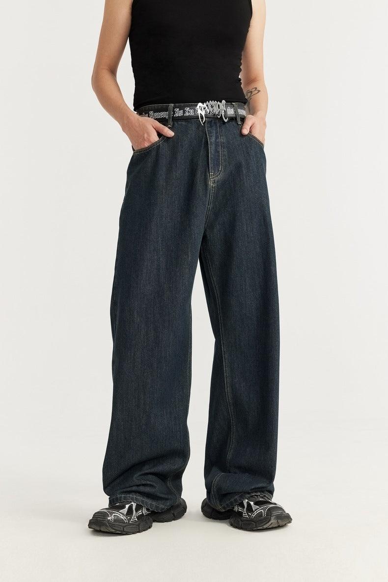 Summer Primary Color Loose Street Wide Leg Jeans - Hipster Collections