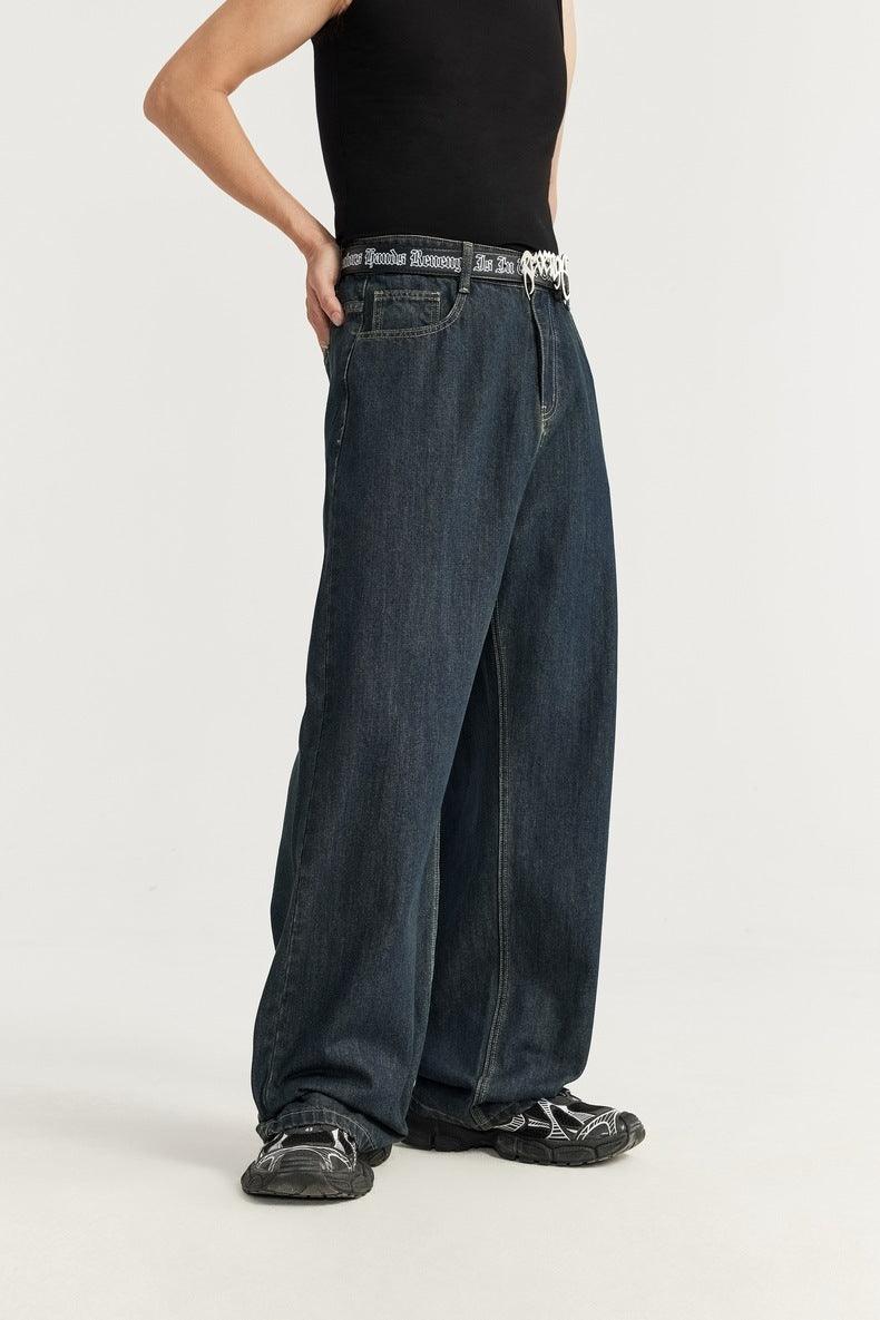 Summer Primary Color Loose Street Wide Leg Jeans - Hipster Collections