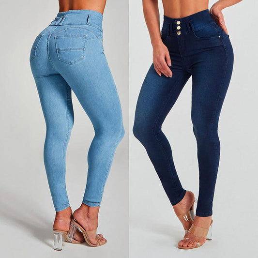 High Waist Stretchable Jeans - Hipster Collections