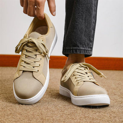 Plus Size Breathable Canvas Men's Sneakers - Hipster Collections