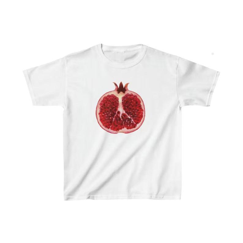 Women's Summer Lemon Strawberry Printed Short-sleeved Top T-shirt - Hipster Collections