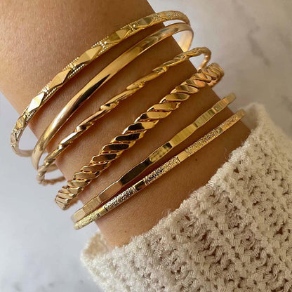 Bohemian Metal Chain Bracelet Set For Women - Hipster Collections