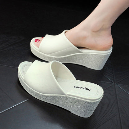 High Heel Slippers Women's Platform Wedge Non-slip - Hipster Collections