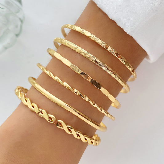 Bohemian Metal Chain Bracelet Set For Women - Hipster Collections