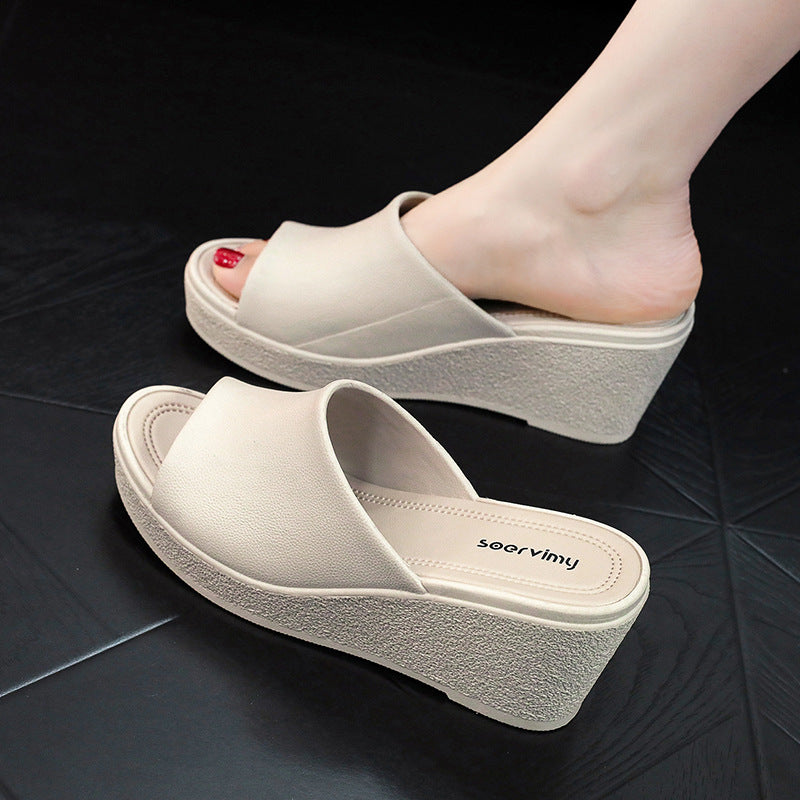 High Heel Slippers Women's Platform Wedge Non-slip - Hipster Collections