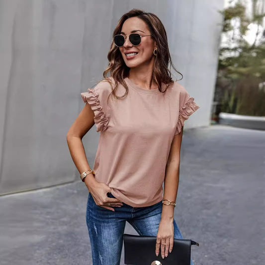 Stylish Sweet All-match Top T-shirt - Hipster Collections