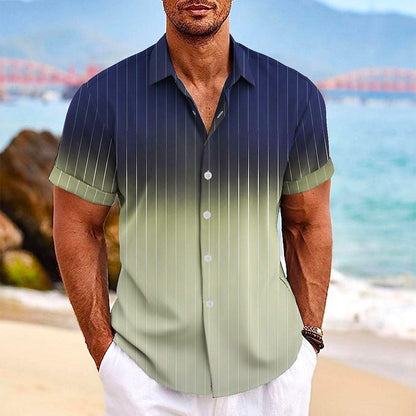Lapel Button Short-sleeved Shirt - Hipster Collections