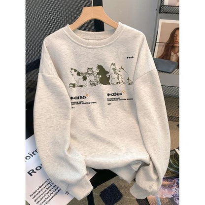 AutumnWinter Sweater Women's Printed Korean Style - Hipster Collections