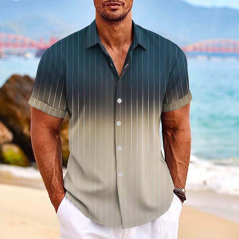 Lapel Button Short-sleeved Shirt - Hipster Collections
