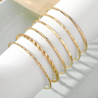 Bohemian Metal Chain Bracelet Set For Women - Hipster Collections
