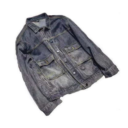 Tooling Jacket Distressed Casual Internet Hot Top - Hipster Collections