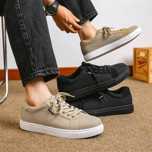 Plus Size Breathable Canvas Men's Sneakers - Hipster Collections