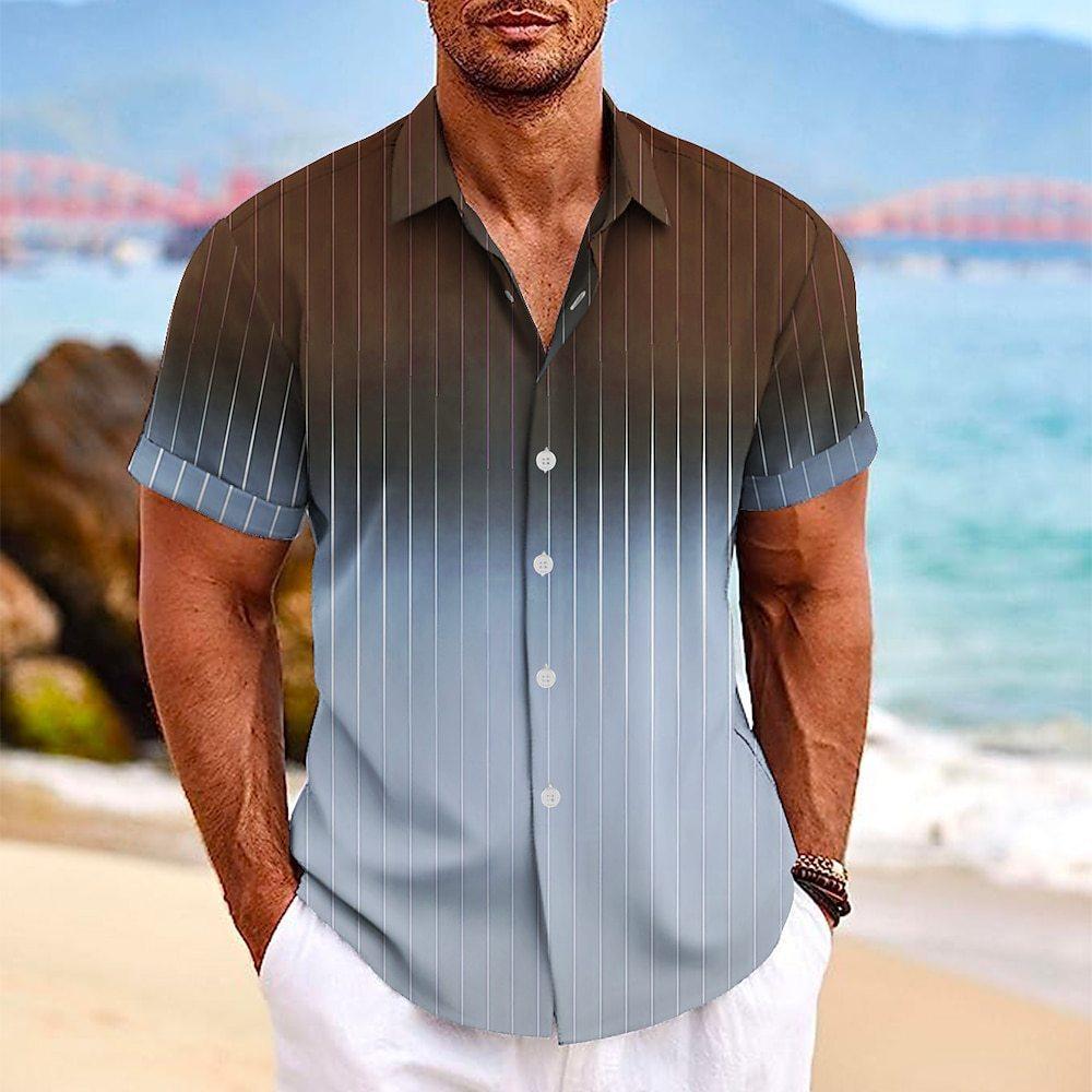 Lapel Button Short-sleeved Shirt - Hipster Collections